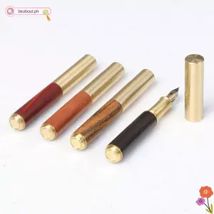 Bút máy Mini BEABOUT, Bút bỏ túi di động cổ điển, Văn phòng phẩm sang trọng Gỗ & Đồng thau Chữ ký Bút văn phòng trường học