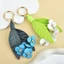 Móc Khóa Xe BRBRAA, Nhựa Cà Chua Hoa Tulip Túi Mặt Dây Chuyền, Treo Trang Trí PU Handmade Điện Thoại Di Động Dây Phụ Kiện Trang Sức