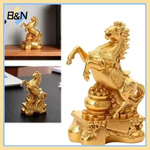 B & N Tượng 2026 Năm Ngựa Phong Thủy Cung Hoàng Đạo Động Vật Điêu Khắc Đồ Chơi Ngộ nghĩnh Tài lộc Vật Trang Trí Cho Máy Tính Để Bàn Kệ Sách.