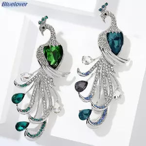Bluelover Thời Trang Tinh Tế Peaco Kim Cương Giả Thổ Cẩm Dành Cho Nữ Quần Áo Áo Phụ Kiện Áo Quà Tặng Mới