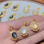 Pháp Retro Ren Mặt Dây Chuyền Fritillary Tự Nhiên Giữ Màu Đồng Mạ Vàng dát Zircon Tất Cả Trận Đấu Sang Trọng Vòng Cổ Mặt Dây Chuyền 2026-6-26