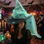 THEGIRL8B Halloween Đảng Bướm Phù Thủy, Xếp Ly Gothic Mũ Phù Thủy, 12 Bướm Lưới Sợi Bền Cao Mũi Nhọn Nón Top Phù Thủy Mũ Cosplay Trang Phục