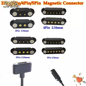 NOTE1 Đầu nối từ tính Pogopin, 2Pin 3Pin 4Pin 5Pin Đầu nối Pin từ tính DC chống nước, Khoảng cách 2A dòng điện cao 2,54mm Ổ cắm điện có tải lò xo