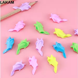 LAKAM Hỗ trợ viết Grip Hình cá Học sinh Trẻ em Người lớn Huấn luyện Grip Holder