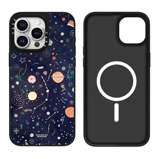 Ốp điện thoại cứng gương hành tinh đầy màu sắc từ tính cho iPhone 17 Pro Max 17 Air 16 Plus 15 14 13 12 11 Vỏ chống sốc