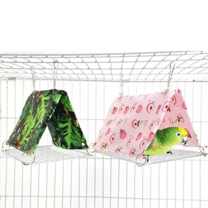 Top Vẹt Võng Lều Chim Mùa Hè Ngủ Nhà Treo Tổ Nhà Vải Thú Cưng Trọng Lượng Nhẹ Võng Cho Hamster Chim