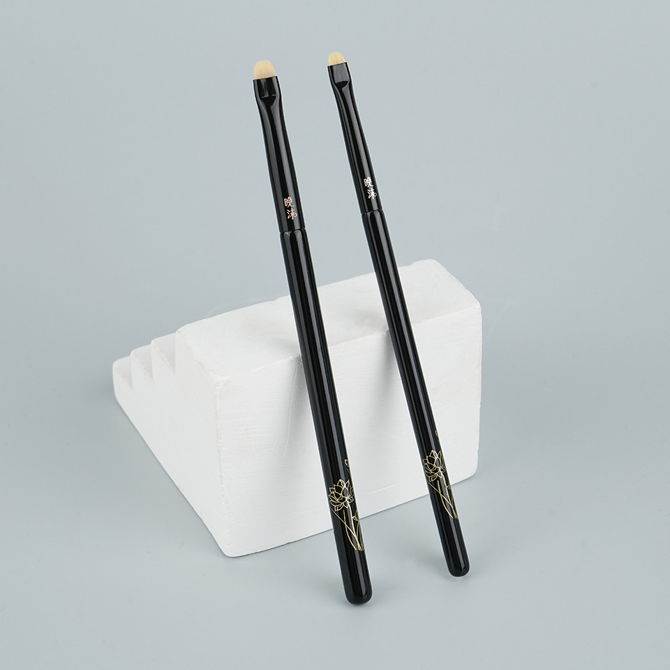 W83 Bút Kẻ Mắt Chi Tiết Bàn Chải Phẳng Điều Trị Chính Xác Chi Tiết Mắt Xuống Nằm Tơ Cọ Trang Điểm