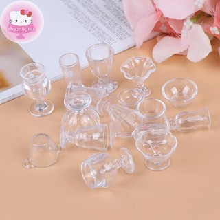 Moonlights 17 Cái / bộ 1: 12 Nhà Búp Bê Thu Nhỏ Trong Suốt Bộ Đồ Ăn DIY Đồ Chơi Nhà Bếp EN