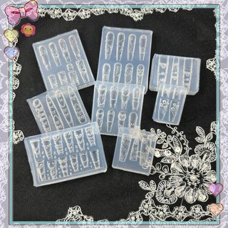 [beautifulhome] Dây Xích Ren Pháp Hoa 3D Khuôn Acrylic Thiên Nga Trang Trí Móng Tay Nghệ Thuật DIY Silicone Trang Trí Móng Tay Mẫu Nghệ Thuật Móng Tay Khuôn Dụng Cụ [Làm Đẹp]