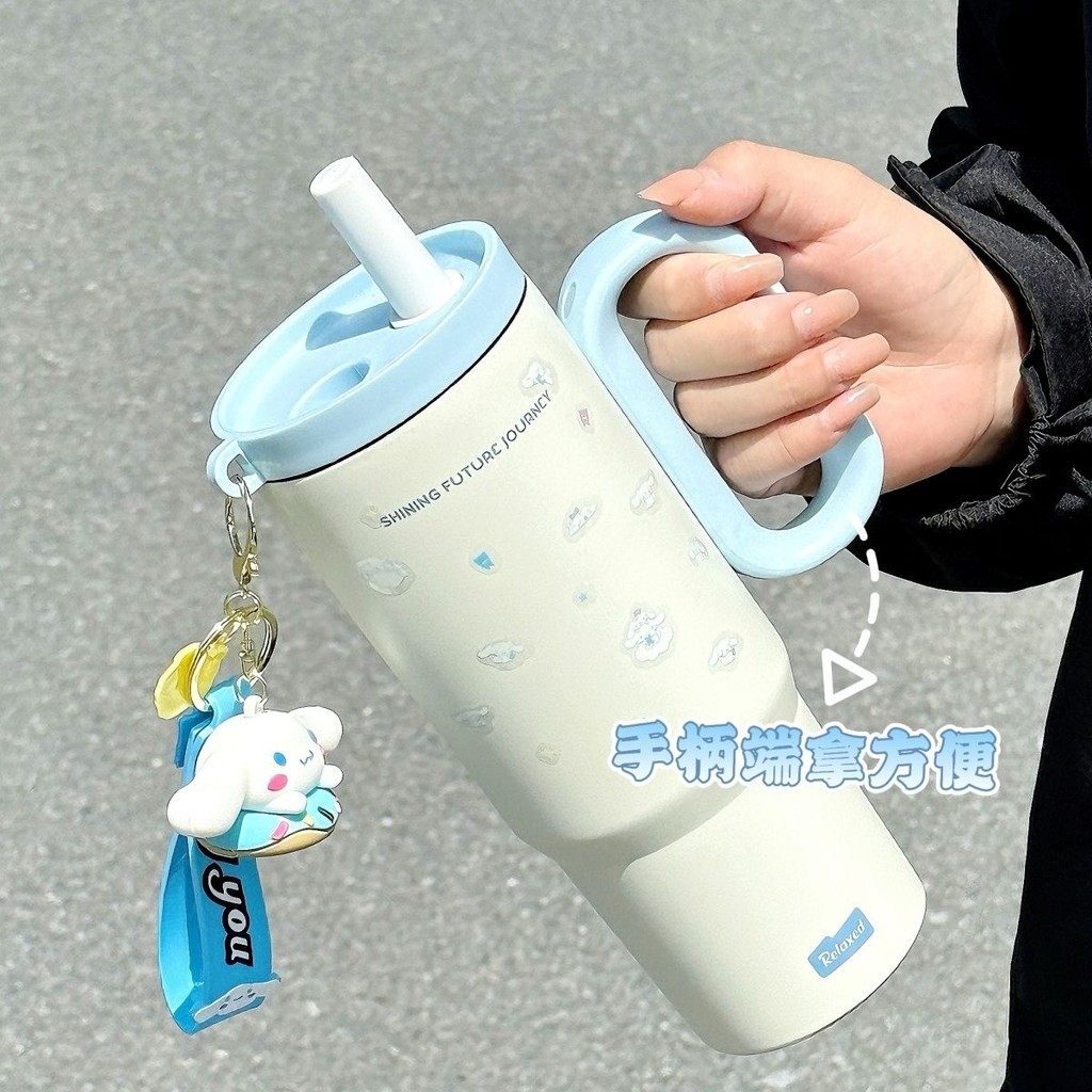 Sanrio Kuromi Bình Giữ Nhiệt Cinnamoroll Sippy Cốc Nước Giai Điệu Bình Chân Không Kawaii Thép Không Gỉ Công Suất Cao Cách Nhiệt Cốc