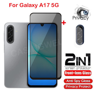 Bảo Vệ Màn Hình Cho Samsung Galaxy A17 A07 A27 A37 A57 A16 A56 A36 A53 A55 A26 LTE 5G 4G 2025 Kính Cường Lực Riêng Tư Chống Gián Điệp Full Cover Bảo Vệ Màn Hình Chống Peek Phim Riêng Tư