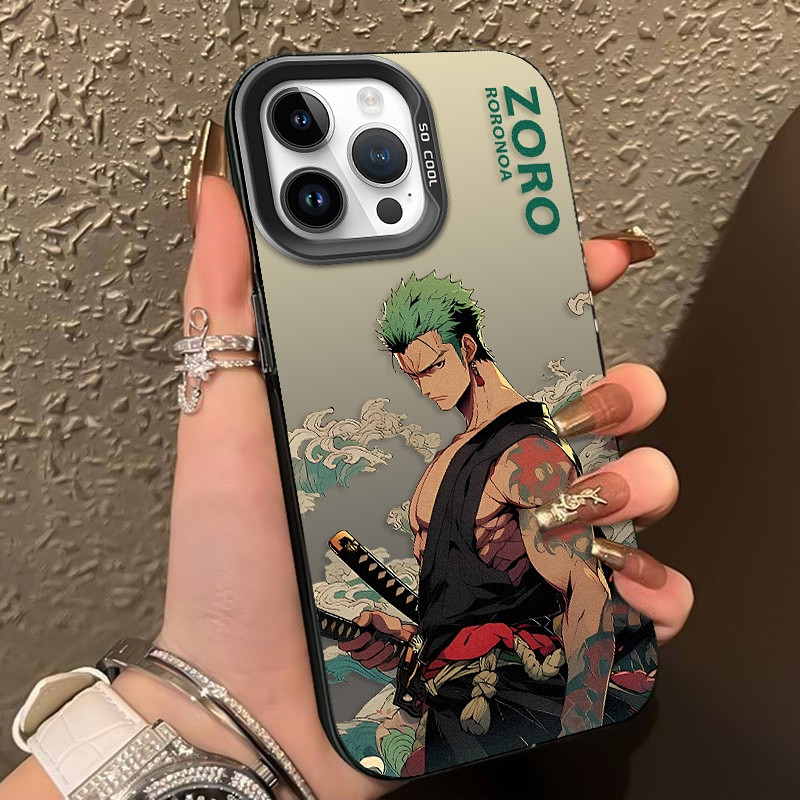 Ốp Lưng iPhone 16 Pro Max 17 Pro Max 17 Air 16 Plus 16e Ốp Lưng Roronoa Zoro Vỏ Tranh Vỏ Điện Thoại