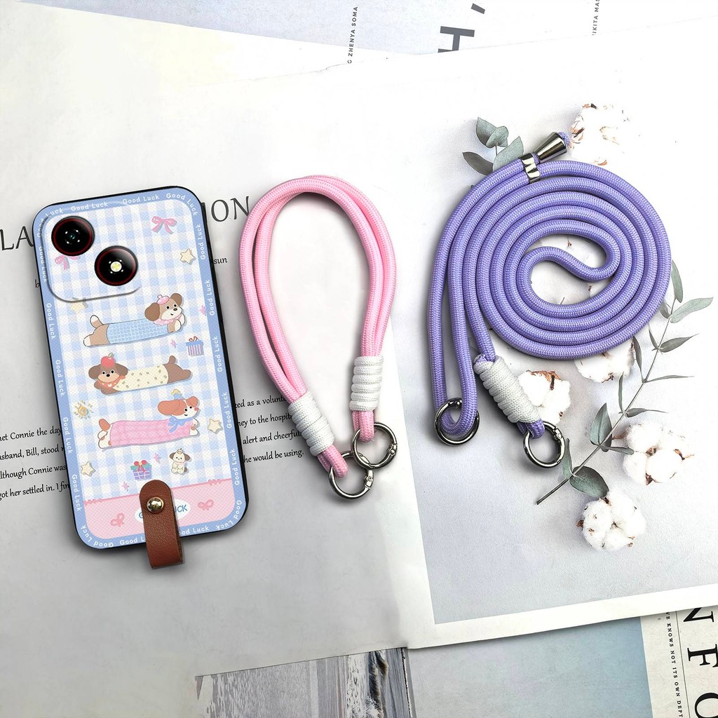 Ốp Điện Thoại Chống Thấm Nước Đeo Ngang Cho ZTE Blade A35E TPU Bọc Toàn Bộ Chống Va Đập Chống Bụi Bẩn Dây Chống Sốc Silicon Bảo Vệ Thiết Kế Thời Trang Ốp Lưng Graffiti Bền Đẹp Dễ Thương