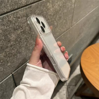[JLK] Ốp điện thoại chống sốc trong suốt lấp lánh sang trọng cho iPhone 17 17Air 17Pro 17Pro Max 16 15 14 13 12 Pro Max Ốp điện thoại cứng bảo vệ ống kính trong suốt