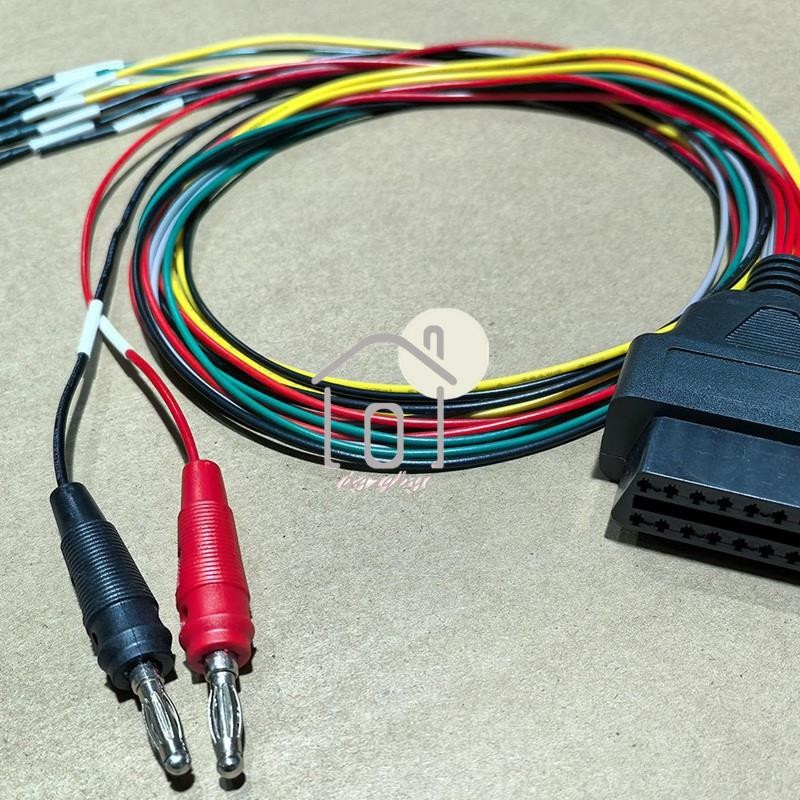 Công tắc 12V Bộ chuyển đổi chẩn đoán OBD2 Cáp đột phá Tricore ECU Pinout