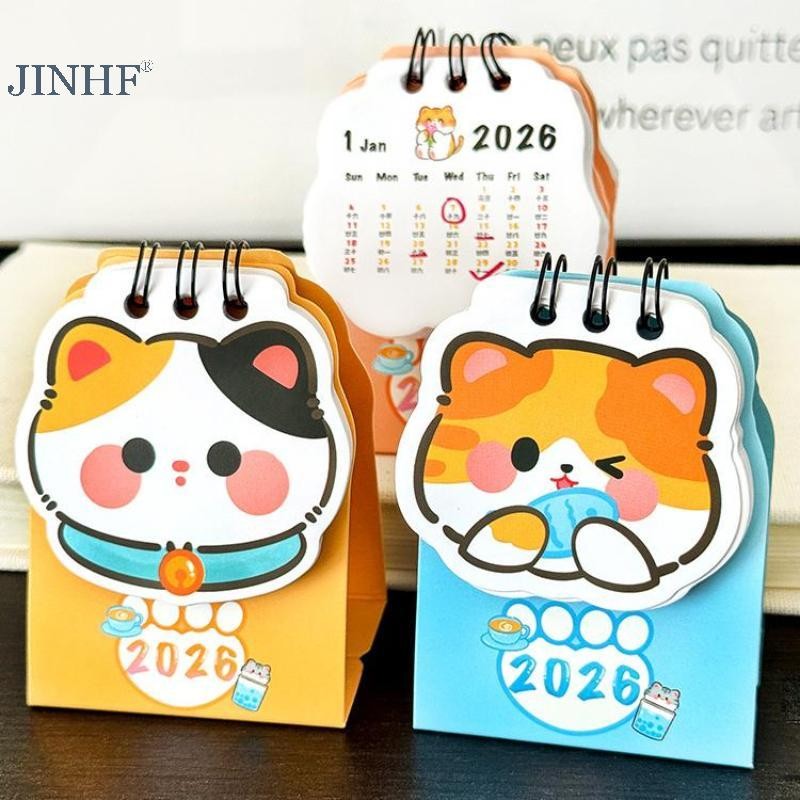 JINHF 2026 Năm Hoạt Hình Để Bàn Lịch Đồng Hồ Trong Chương Trình Phần Thưởng Học Sinh Quà Tặng Sáng Tạo Tháng Sáu 2025-December 2026 HOT