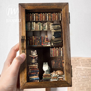 JIANWU Sách Triển Lãm Phòng Series Sách Vintage Phong Cảnh Chất Liệu Cắt Dán Sổ Lưu Niệm Nhãn Dán Sáng Tạo DIY Tạp Chí Văn Phòng Phẩm