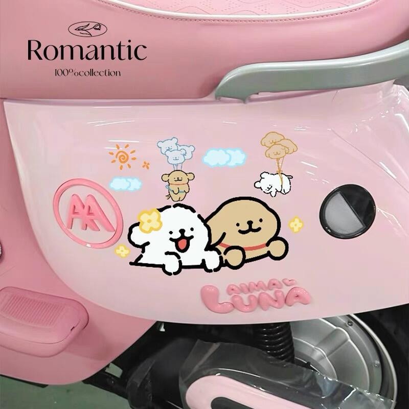 [Line Puppy] Tem tên theo yêu cầu, tem chữ ký dán xe máy, dán ô tô, mũ bảo hiểm, dán điện thoại Decal chống nước bền màu