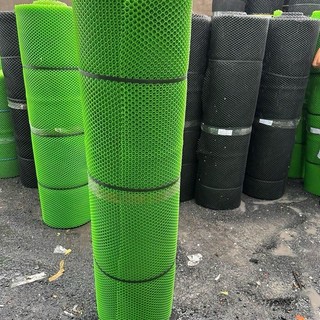 Lưới mắt cáo xanh đen. Cao 1M5 dài 10M( hàng loại A) lưới dùng để lót sàn. Nuôi gà nuôi vịt. Bao độ bền từ 5 đến 10 năm