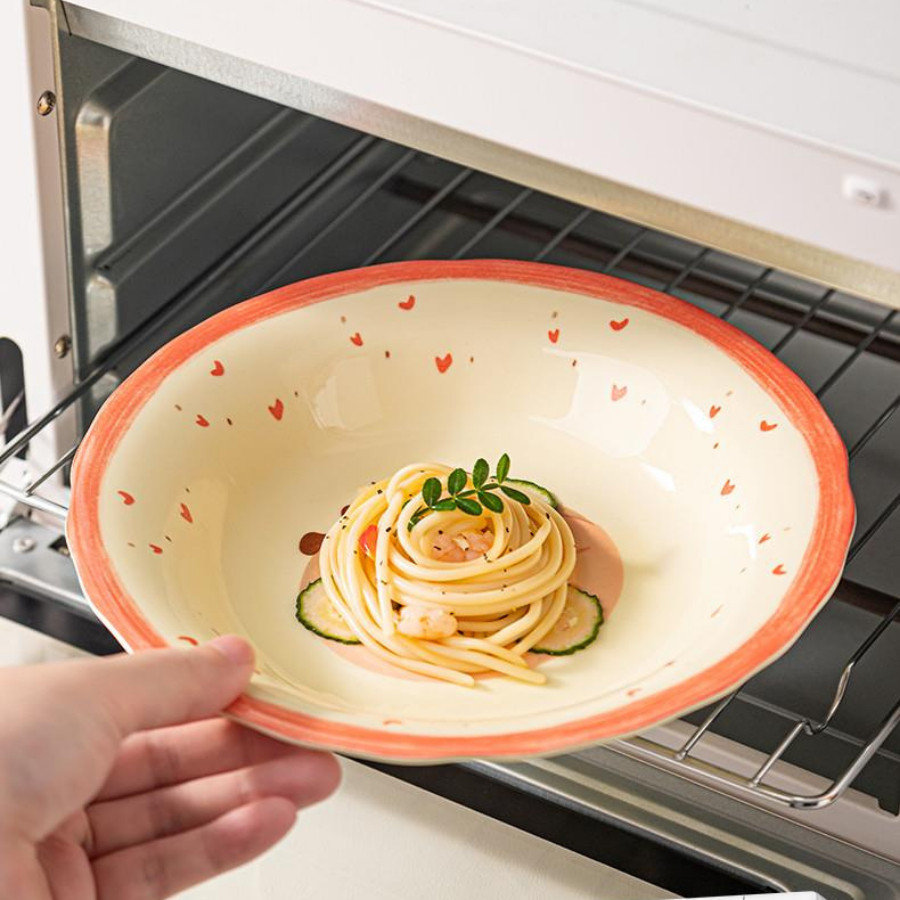 Đĩa Sứ Tráng Men Cao Cấp, Đĩa Sứ In Hình Dễ Thương SET020
