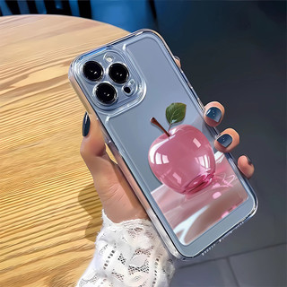 Ốp Lưng Apple Màu Hồng 3 in1 Cho OPPO K12X K9S K12 K12S K13 Turbo Vỏ Điện Thoại Trong Suốt Chống Sốc