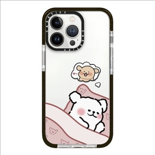 Cặp Đôi Ngủ Chó Mềm Ốp Lưng Điện Thoại iPhone 16ProMax 16Plus 15 14 13 12 11 Vỏ Bảo Vệ Chống Sốc
