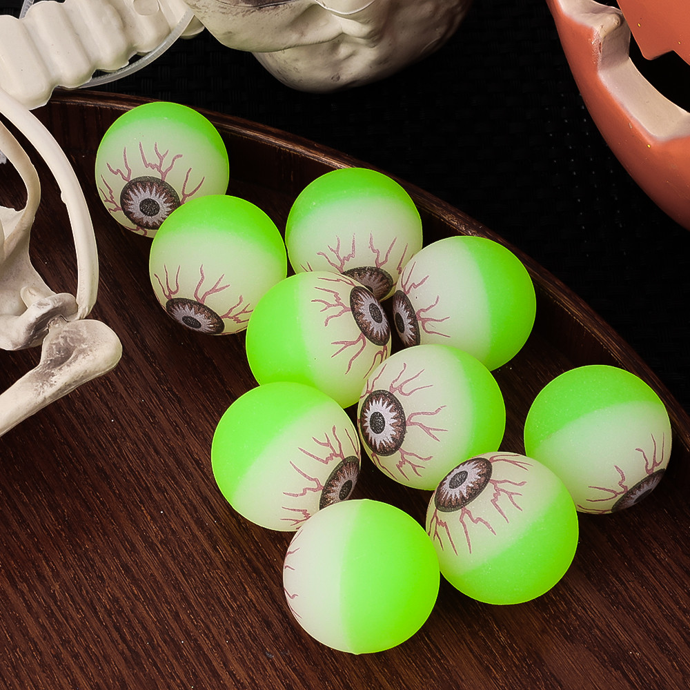 Bóng nhãn cầu dạ quang Halloween quyến rũ - Đồ chơi nảy sáng trong bóng tối rực rỡ - Món quà kỳ lạ cho ngôi nhà ma ám Thanh gia đình trẻ em Halloween
