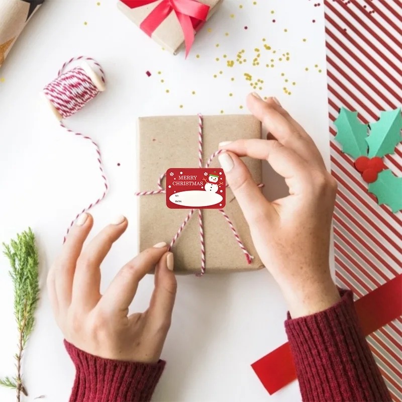 2 / 5 Tờ Giáng Sinh Chúc Mừng Phước Lành Đồ Chơi Trẻ Em Lễ Hội Trang Trí Tấm Nhãn Tự Dính