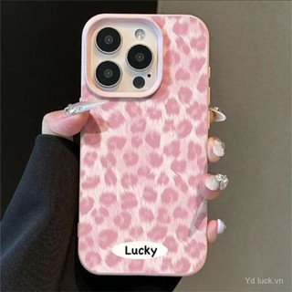 Ốp điện thoại sang trọng nhẹ thời trang cao cấp in họa tiết da báo màu hồng Thích hợp cho iPhone 17promax 16promax 15 14promax 13 11promax 16pro 15pro 16plus 15plus 16 Vỏ điện thoại chống sốc
