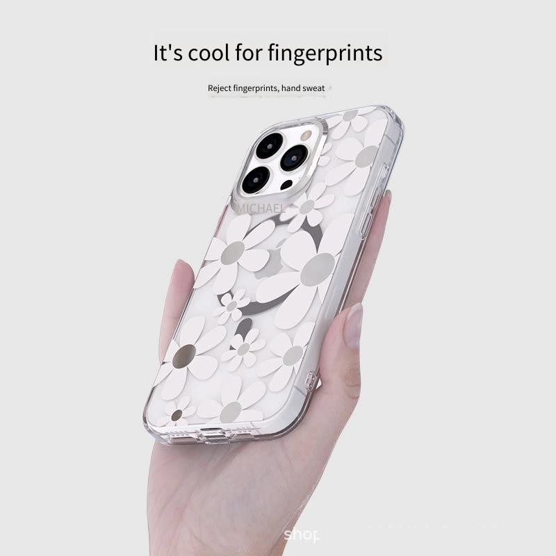 Ốp điện thoại Mikalen / Mikalen iPhone 17Pro Hoa mạ điện từ tính 16 Pro max Bao gồm tất cả chống sốc 15PM 14 Vỏ bảo vệ