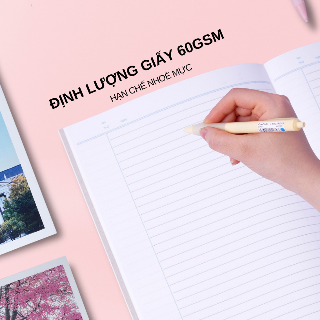 Bộ 5/10 Vở Kẻ Ngang B5  80/120/200 Trang, Bìa Travel Chống Nước, Dòng Kẻ 2 Màu Chống Loá, Giấy Mịn Viết Đẹp -AT