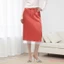 Phụ nữ váy midi satín ren phong cách Pháp, thắt lưng co giãn, phù hợp dạo phố mùa hè