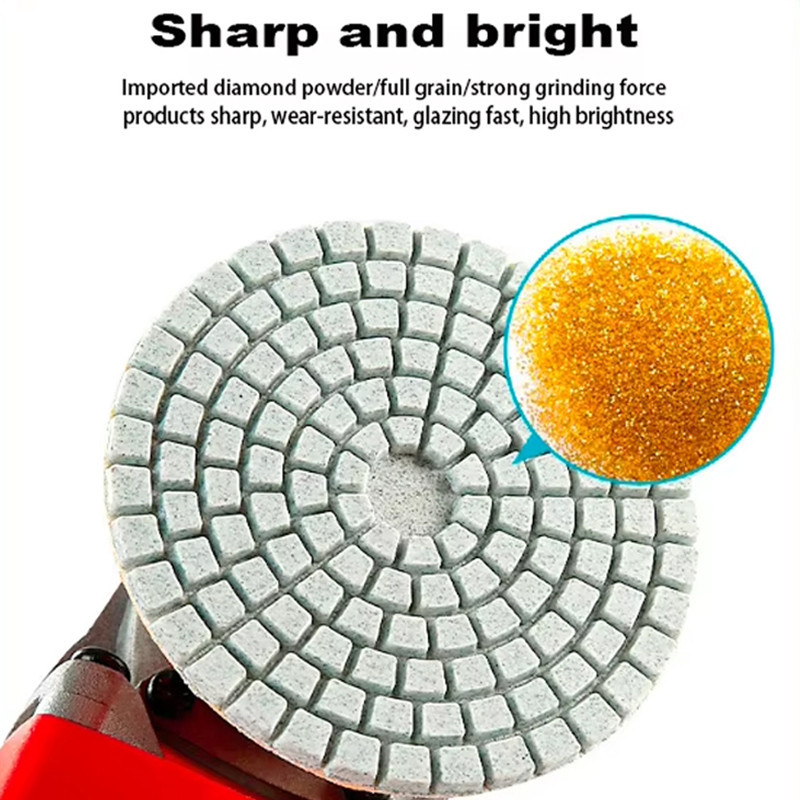 M6 Đĩa mài đĩa chà nhám đánh bóng đá hoa cương,gạch,bê tông 100mm MALAN