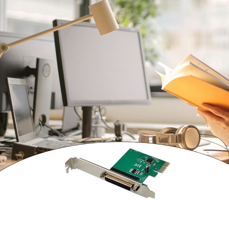 Thẻ điều khiển PCIE PPY PCIE sang DB25 Bộ chuyển đổi máy in Truyền dữ liệu PCIe
