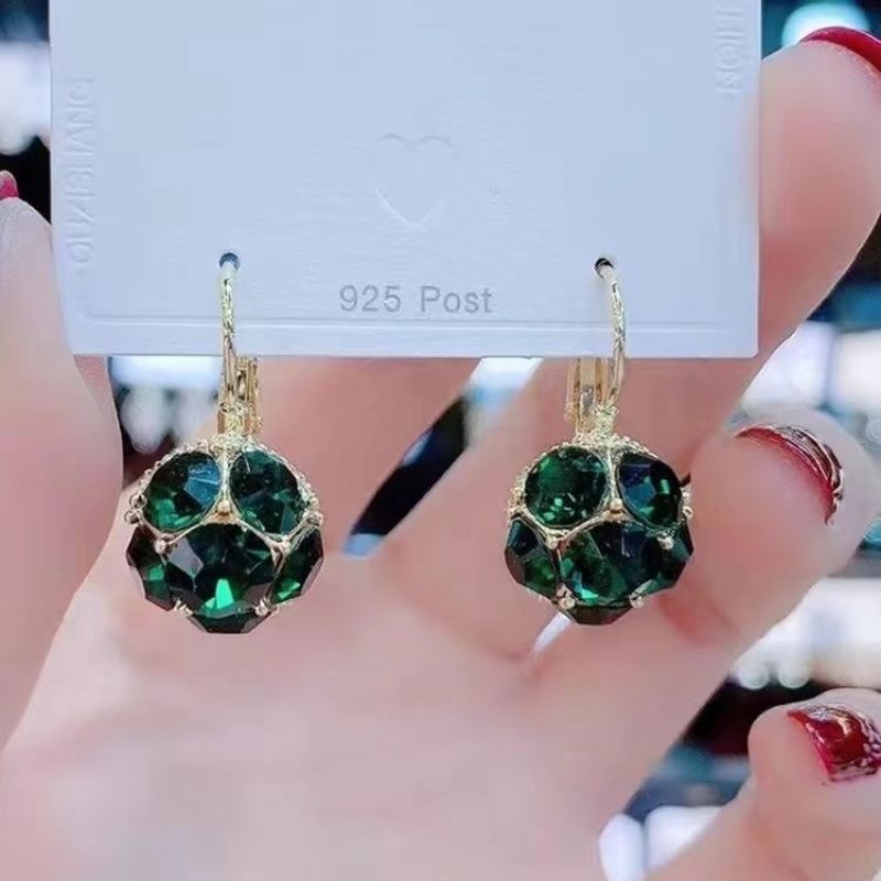 Bông tai ngọc lục bảo nhẹ, sang trọng và thanh lịch - Perfect cho các bữa tiệc