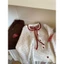 Áo khoác Cardigan len chấm bi phối nơ phong cách tiểu thư hàng QCCC XIMIMI SP386