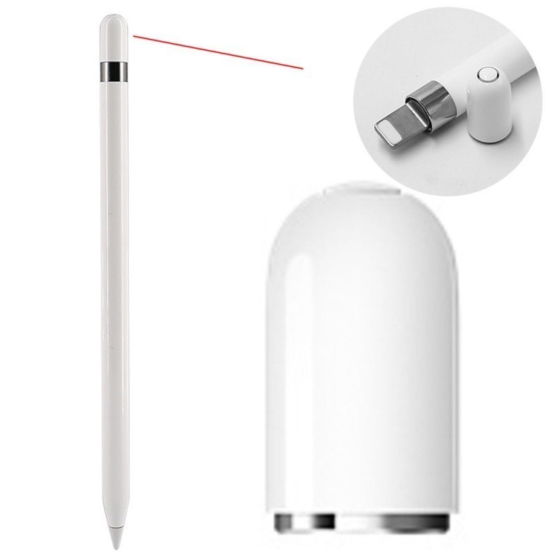 【48H】Nắp Bút Apple Pencil 1 Từ Tính + Bộ Chuyển Lightning & Ngòi Viết – Đầy Đủ Phụ Kiện Thay Thế