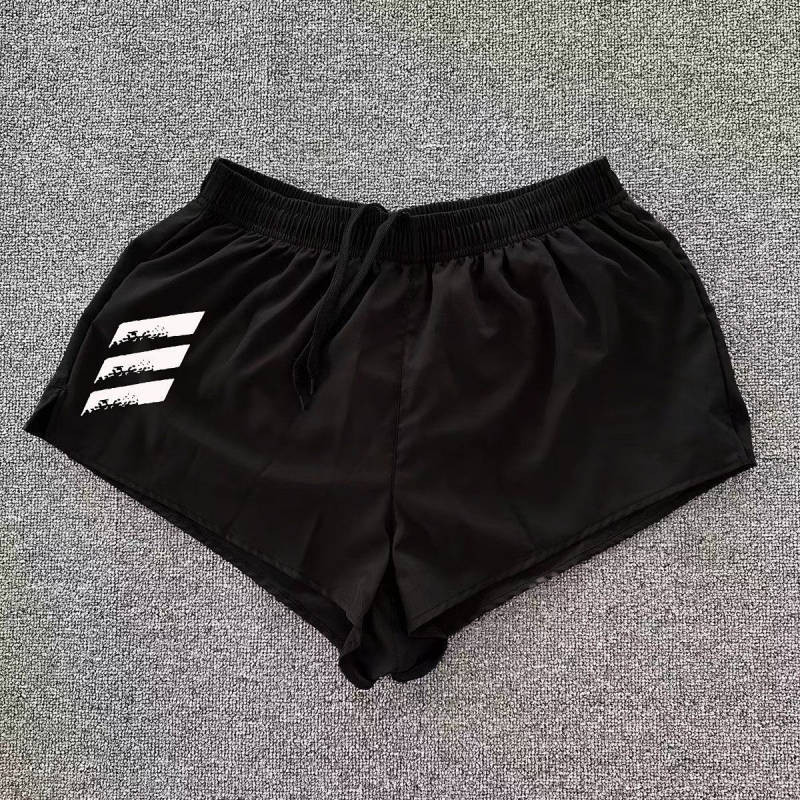 [New] Sports Running Three Points Training Pant Men's and Women's Professional Marathon with Lining Quick-Drying Breathable Shorts mMk0
