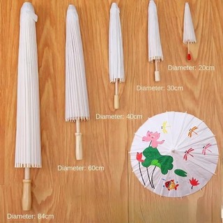 SWEETASHAHEARTS 1 Cái Đồ Dùng Tranh, Ô Giấy Tay Dài Màu, DIY Handmade 20 / 30 / 40 / 60cm Trống Đạo Cụ Chụp Ảnh Cho Bé Tắm Kỷ Niệm Sinh Nhật Đám Cưới