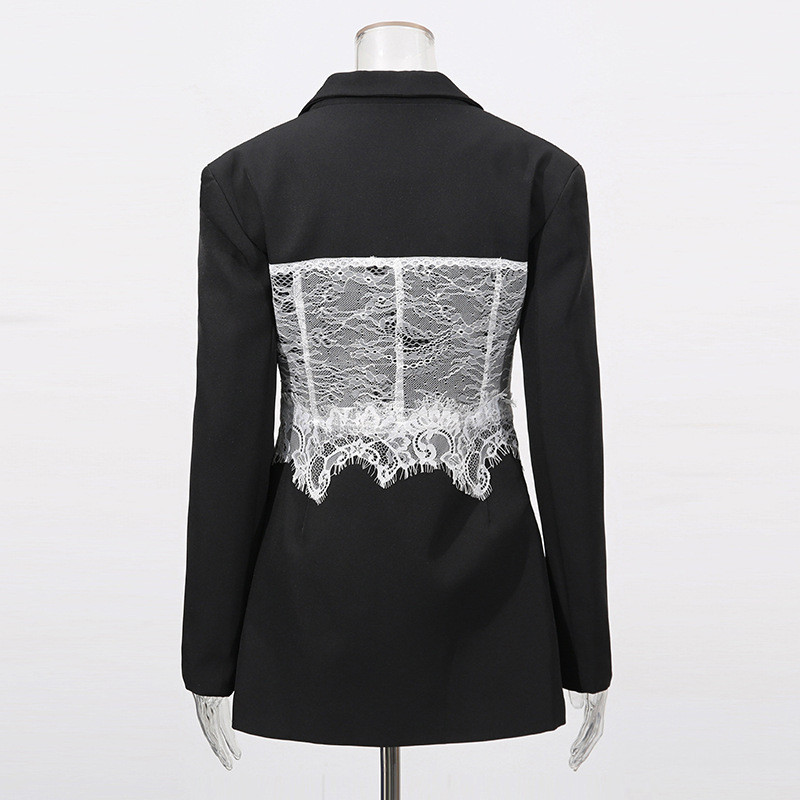 Áo Khoác Corset Cao Cấp Made from Ren Xương Cá, Phù Hợp Mùa Hè 2025, Cổ Chữ V, Tay Dài, Màu Trơn