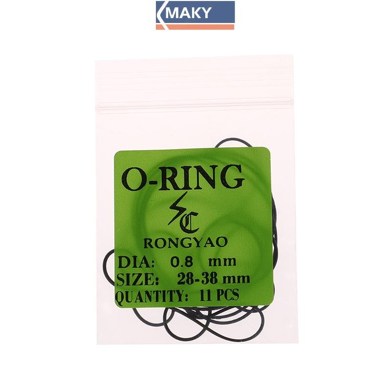 Onetimingcool 1Pack 0.5 / 0.6 / 0.7 / 0.8MM Đồng hồ O-Ring Cao su chống nước Mặt sau Đồng hồ Gioăng VN