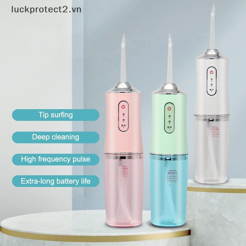 # luckpro # Irrigator Vệ sinh di động Vệ sinh răng miệng 220ml Dụng cụ đánh bóng nước điện USB Jet Scaler Dụng cụ loại bỏ vết bẩn tính toán răng.