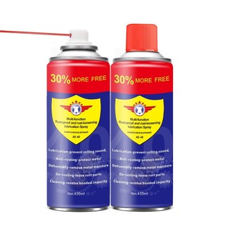 Chai xịt bôi trơn chống rỉ 450ml, tẩy rỉ và chống rỉ 2 trong 1, giảm tiếng ồn ma sát kim loại