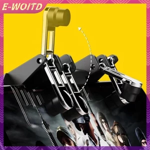 E-WOITD PUBG Bộ Điều Khiển AK66 Tay Cầm Chơi Game Sáu Ngón Tay Kích Hoạt Pubg Kim Loại Kích Hoạt Cần Điều Khiển Pubg Cho IOS Android Điện Thoại Di Động Game Pad E-WOITD