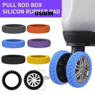 【COD】Set phụ kiện bảo vệ bánh xe vali 8 chiếc, chất liệu silicone bền bỉ, sử dụng cho mọi loại vali kéo thông dụng