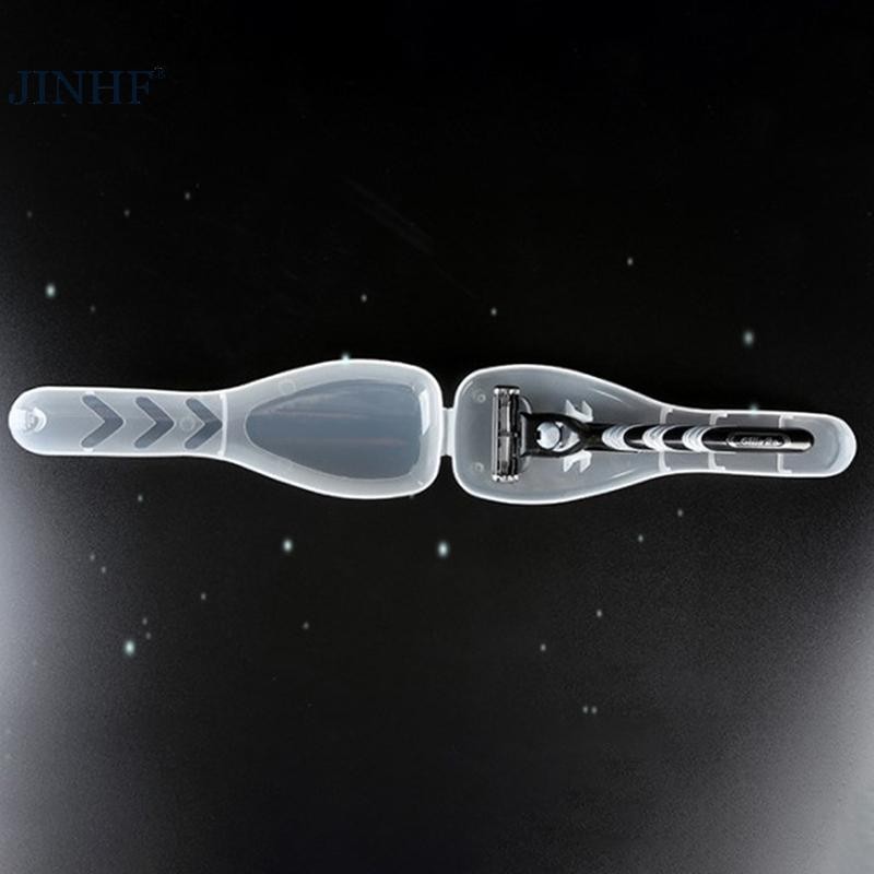 JINHF Nam Máy Cạo Râu Nhựa Trong Suốt Du Lịch Bảo Quản, Dao Cạo Hộp Đựng Chất Lượng Cao