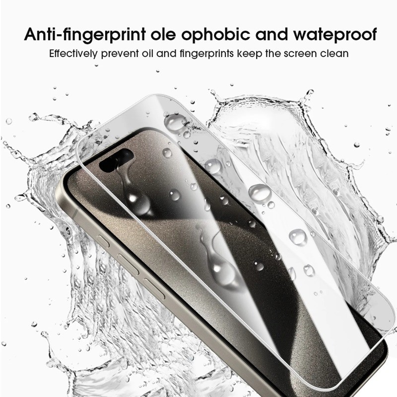 Bảo Vệ Màn Hình Cho iPhone 17 16 16e 15 Plus Pro Max HD Kính Cường Lực Trong Suốt Điện Thoại Mặt Trước + Mặt Sau Bảo Vệ Cho iPhone 14 13 12 Pro Max Plus Phim Thủy Tinh Mini