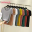Áo thun Cotton liền mạch nữ modal trơn mỏng áo sơ mi nữ màu trơn Áo thun nữ hàng đầu