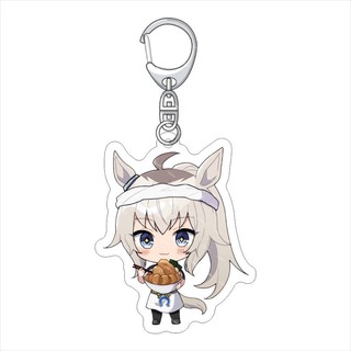 Chìa khóa Anime màu xám Uma Musume Cinderella ‌Oguri Cap Vàng Thành Phố Nam Móc Chìa Khóa Cho Nữ Hoạt Hình Hình Acrylic Móc Khóa Mặt Dây Chuyền