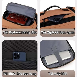 Ba Lô Du Lịch Đa Năng Unisex - Túi Thể Thao & Laptop 15.6 Inch /Chống nước phún xạ, Ngăn Rộng